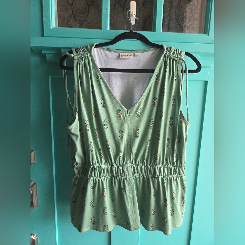 Wonderly Green Floral Dress